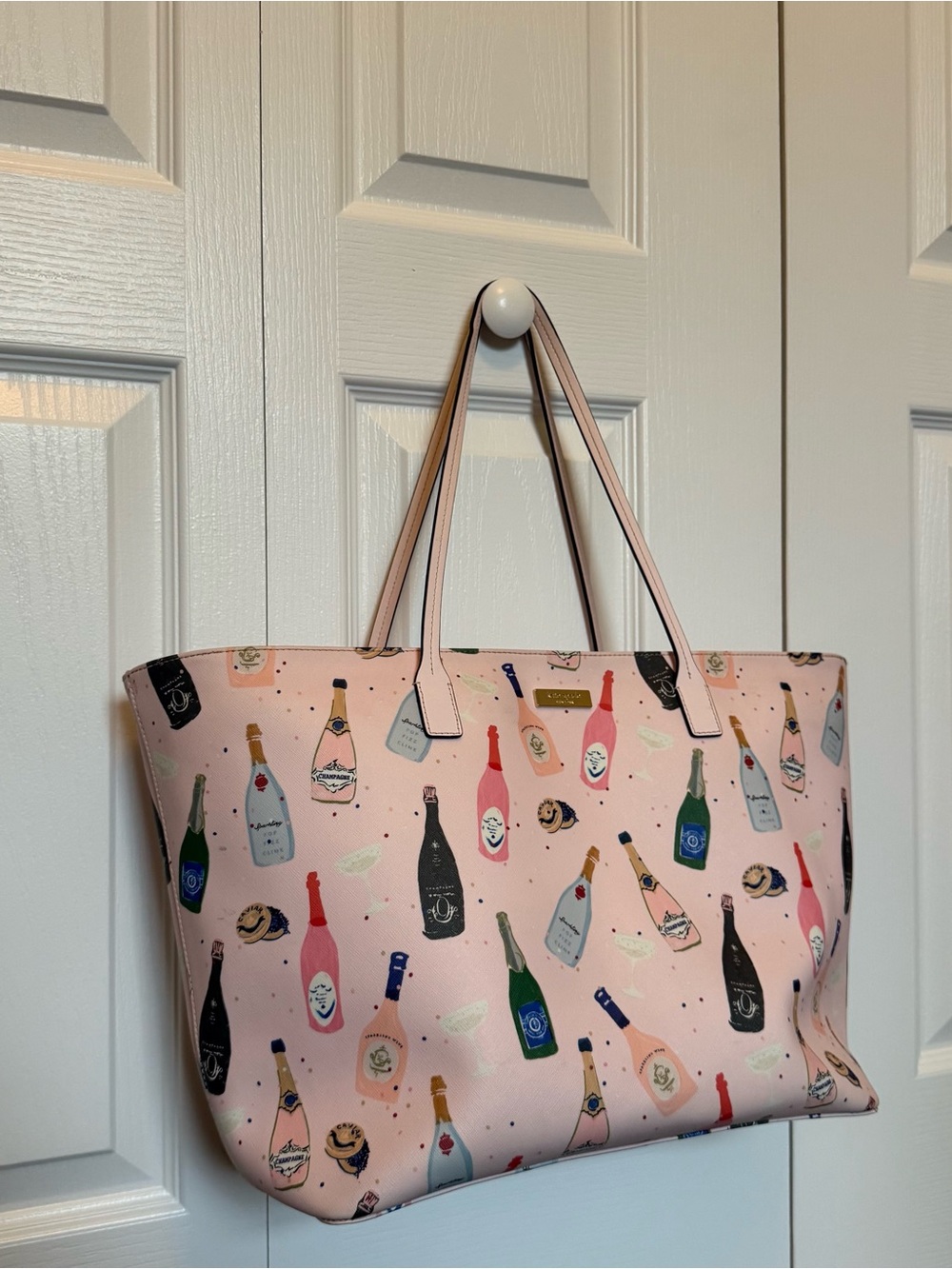 KATE SPADE MARGERETA SHORE STREET CHAMPAGNE TOTE